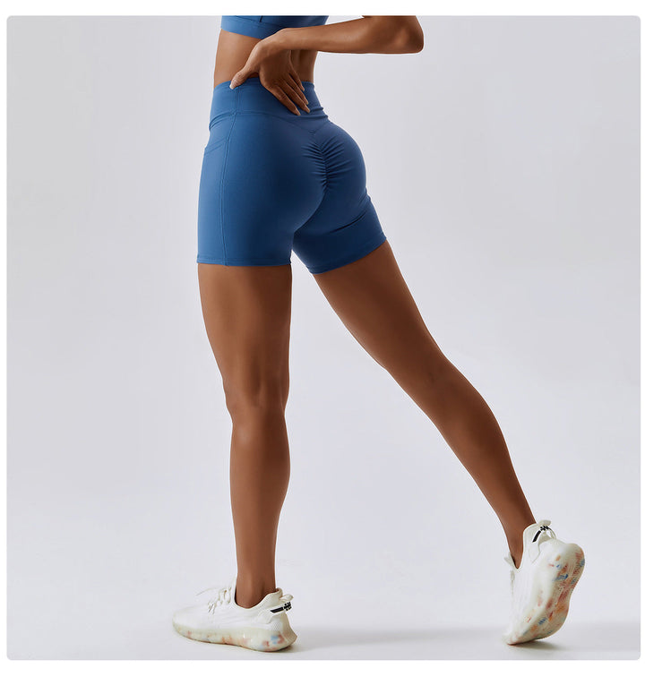 Stilla | Drying Nude Feel Yoga Shorts Hip Lifting Pocket Løbe Træningsshorts Til Kvinder