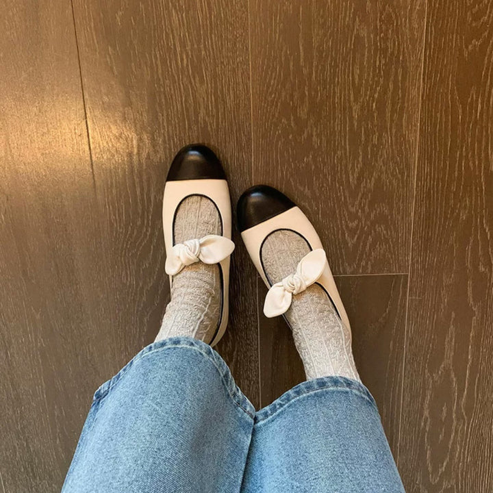 Femme Chic Bue Detalje Balletsko Stilla