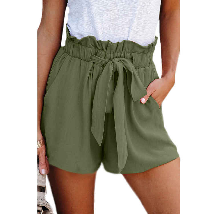 Dame Høj Talje Sløjfe-Front Shorts Stilla