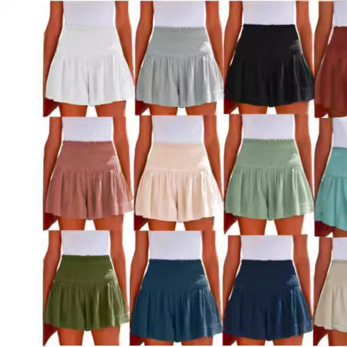 Dame lette shorts med høj talje og løst fit Stilla