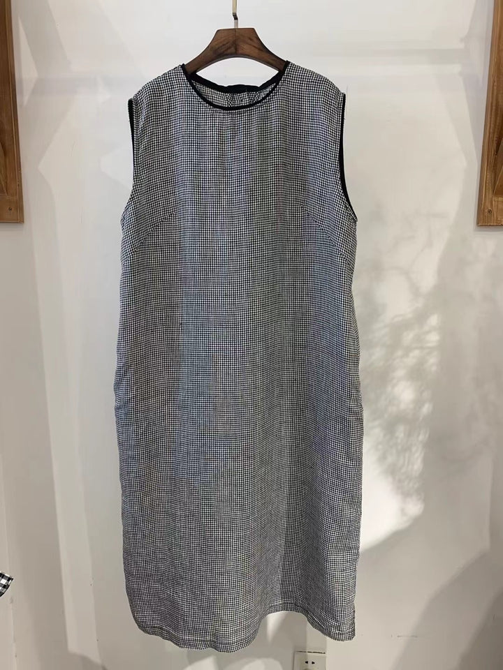 Dame Ærmeløs Denim Shiftkjole Stilla