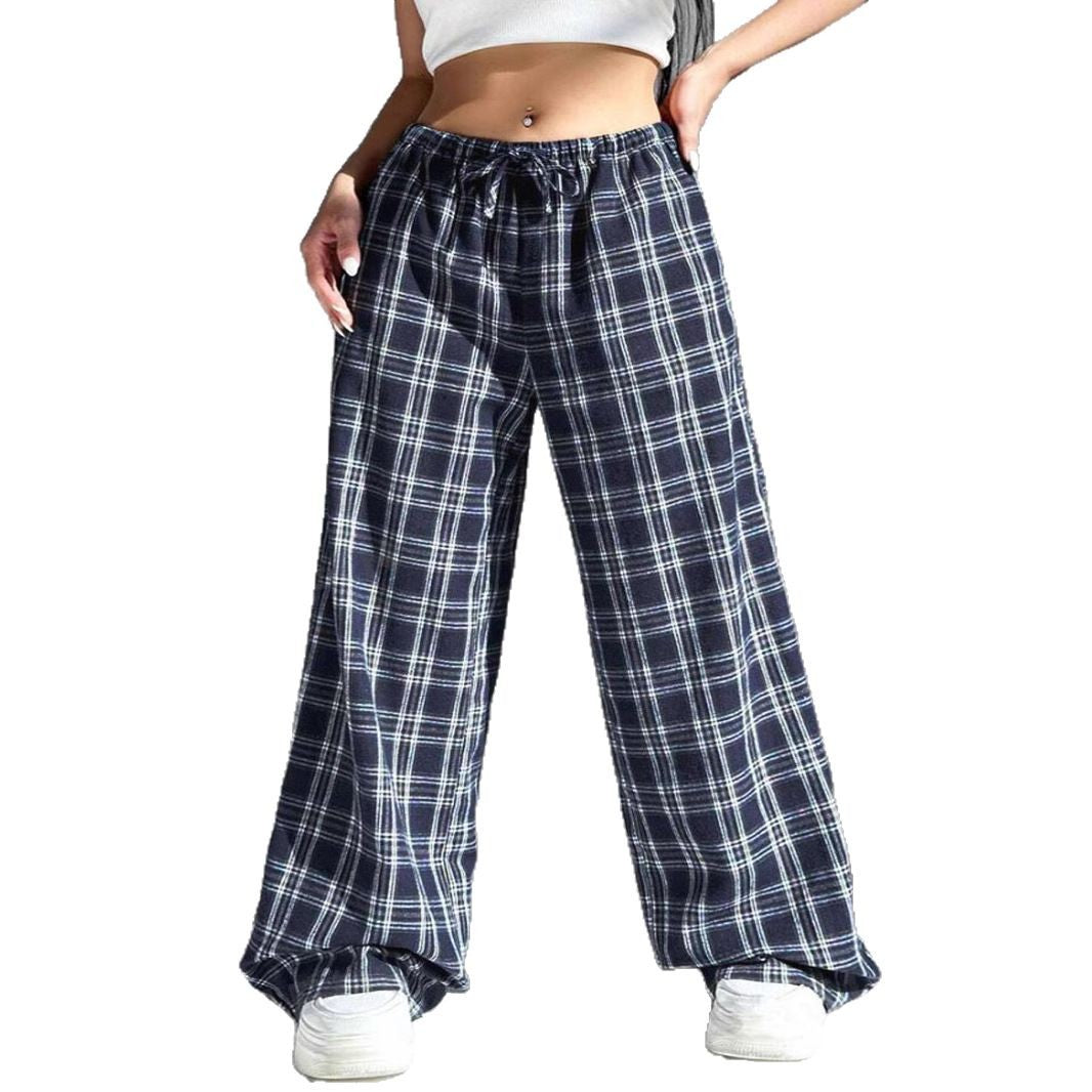 Damer Relaxed Fit Rute Bukser Stilla