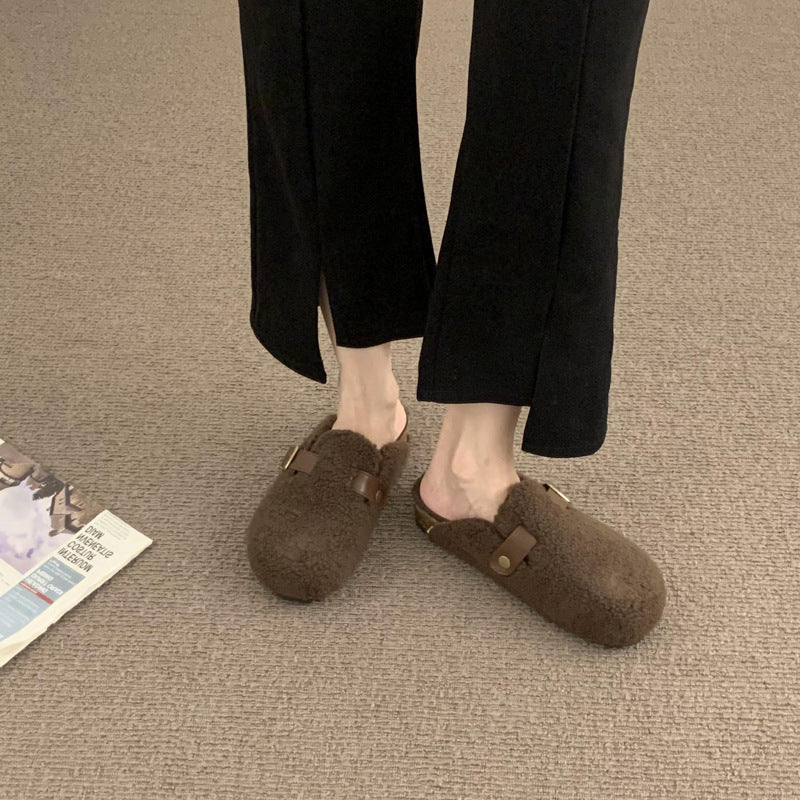 Dame Behagelige Fleeceforede Slippers Mules Stilla