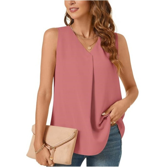 Dame Foldende Chiffon Bluse Stilla