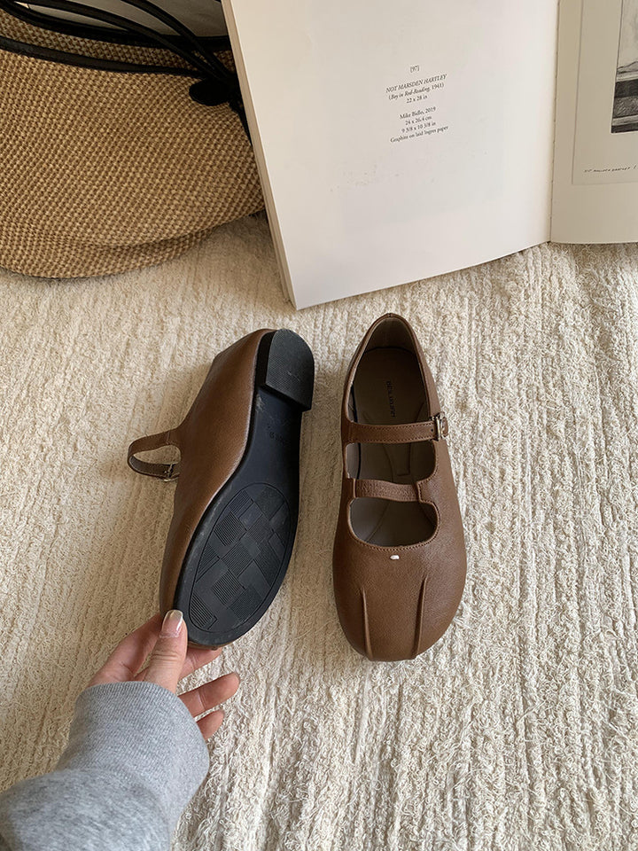 Femme justerbare remme Mary Jane clogs med unikt ze design Stilla