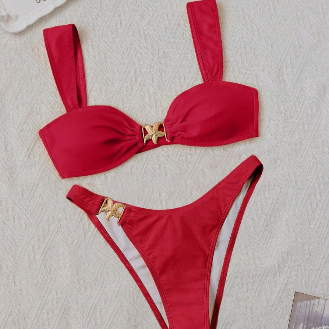 Dame Bikini-sæt med elegant design og justerbare stropper Stilla