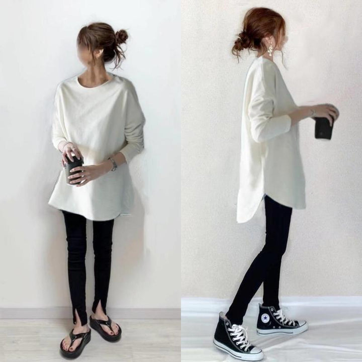 Dame Oversized Sweatshirt i Casual Snit Stilla
