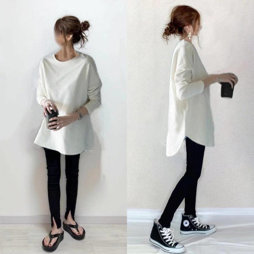 Dame Oversized Sweatshirt i Casual Snit Stilla