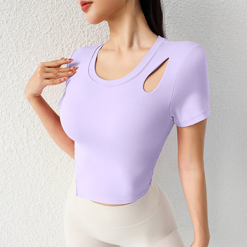 Damer Sporty Crop-Top med stilfuldt Cut-Out-design Stilla