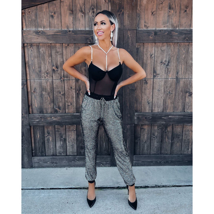 Dame Glitrende Én-delt Outfit Stiila