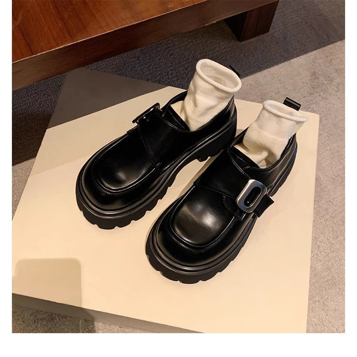 Dame Chunky Loafer Sko med Spænde Stilla