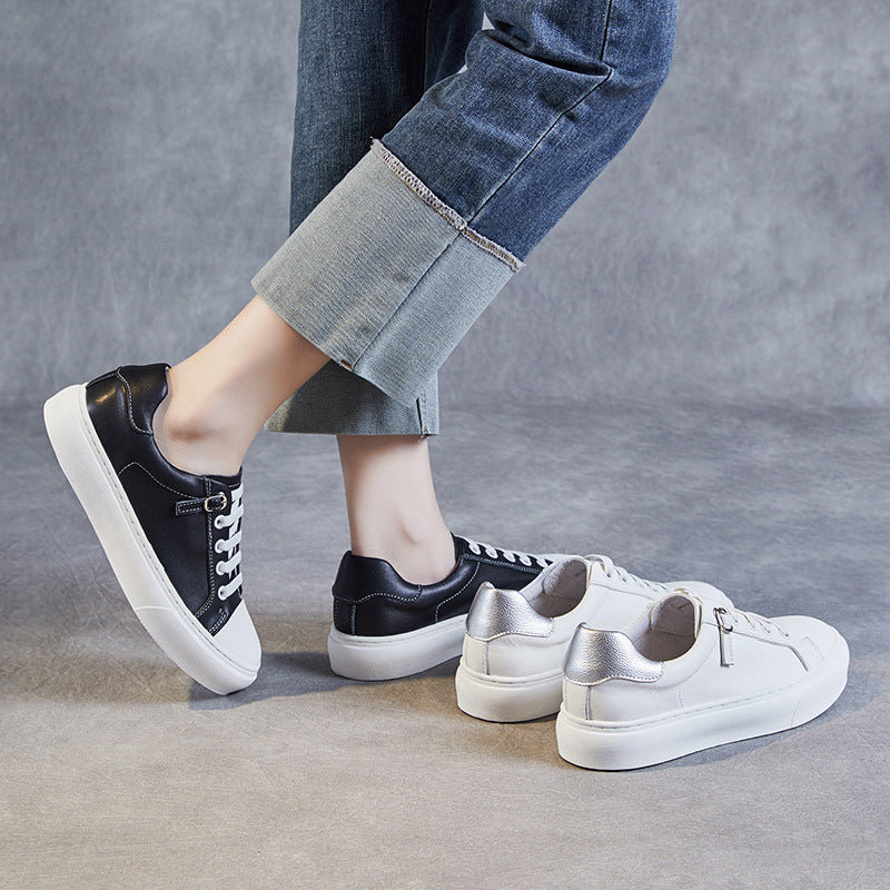 Dame Stilfulde Plateau-Sneakers med smarte detaljer Stilla