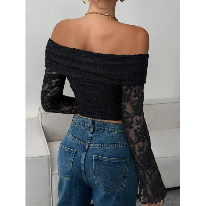 Damer Elegant Off-Shoulder Top med Ruffles detaljer Skovae
