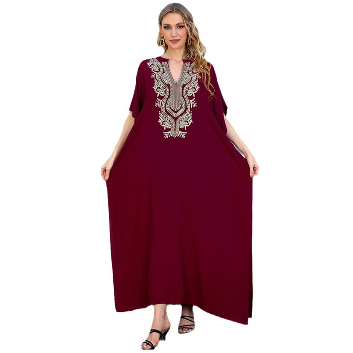 Dame Kaftan med detaljerede broderier Stilla