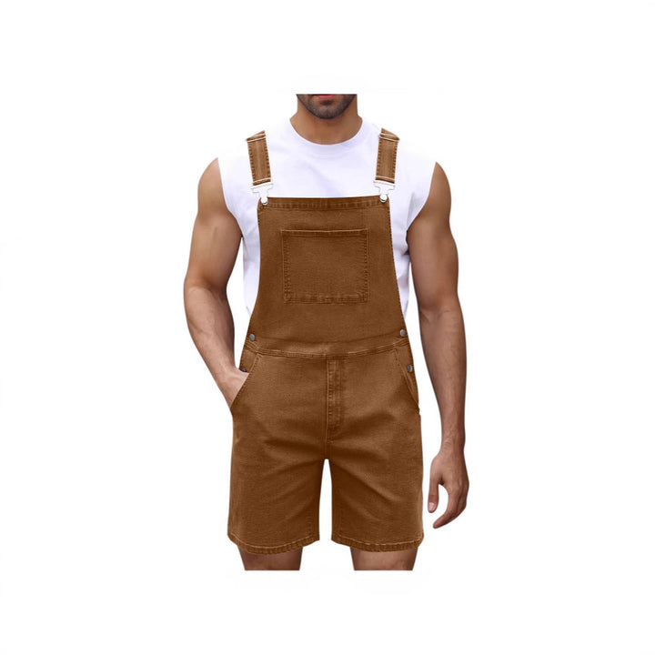 Herrer Casual Denim Overalls Stilla