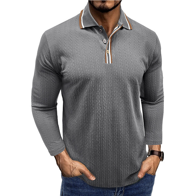 Herre Polo-Shirt med struktureret design og moderne krave Stilla