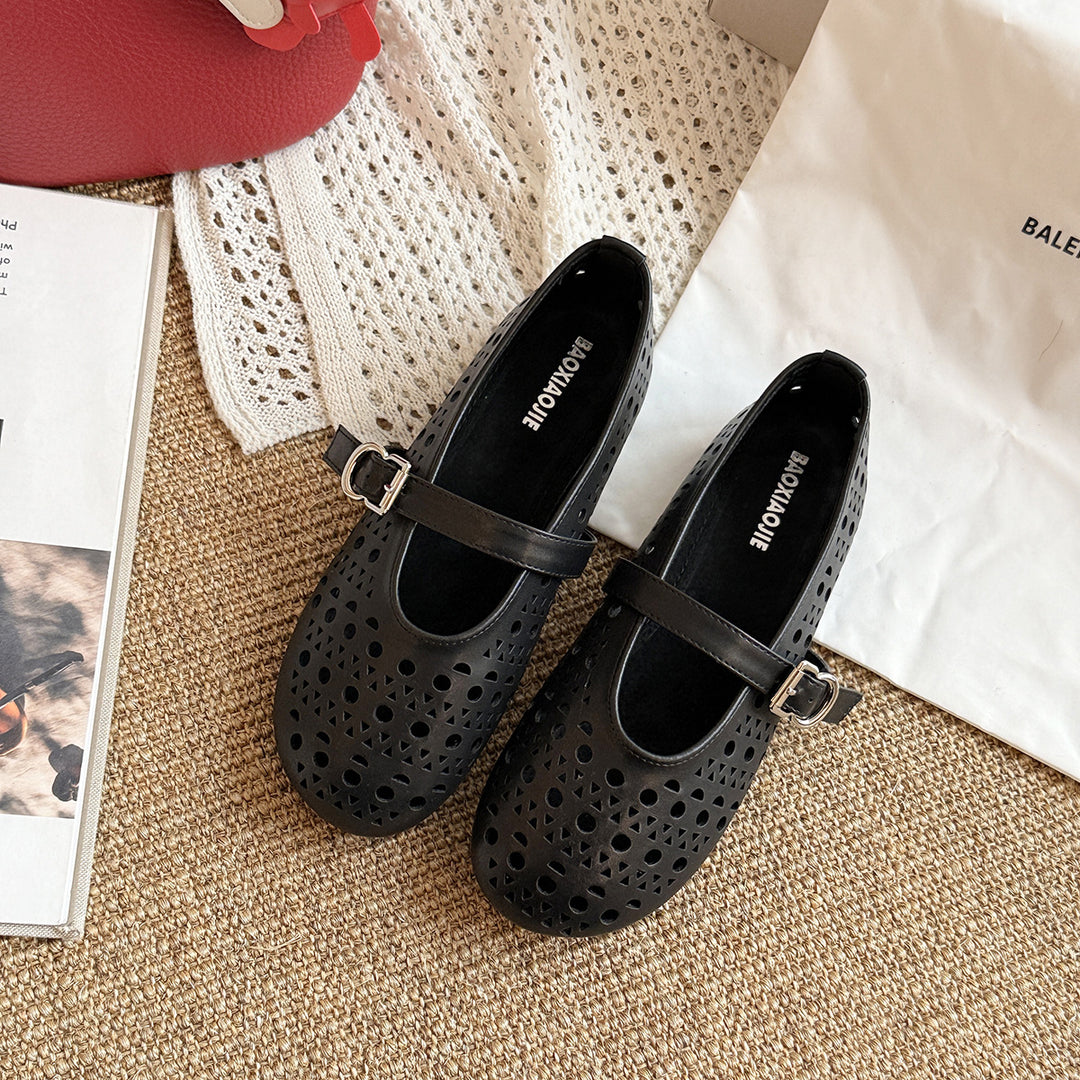Femme Dekorative Mary Jane Flats Stilla