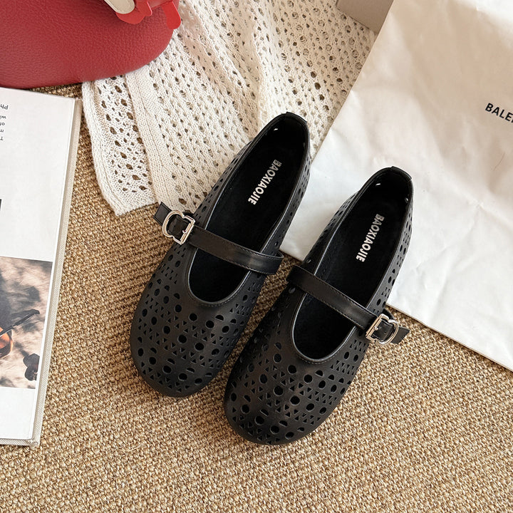 Femme Dekorative Mary Jane Flats Stilla