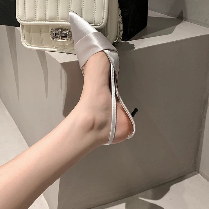 Dame Spids Tå Slingback Hæle med Elegant Rem Stilla