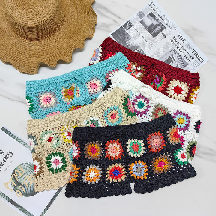 Femme Hæklet Patchwork Shorts Stilla