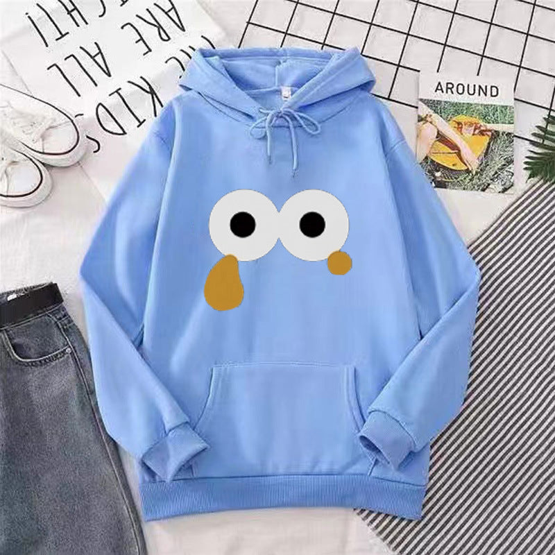 Dame sweatshirt med iøjnefaldende tegneserieprint Skovae
