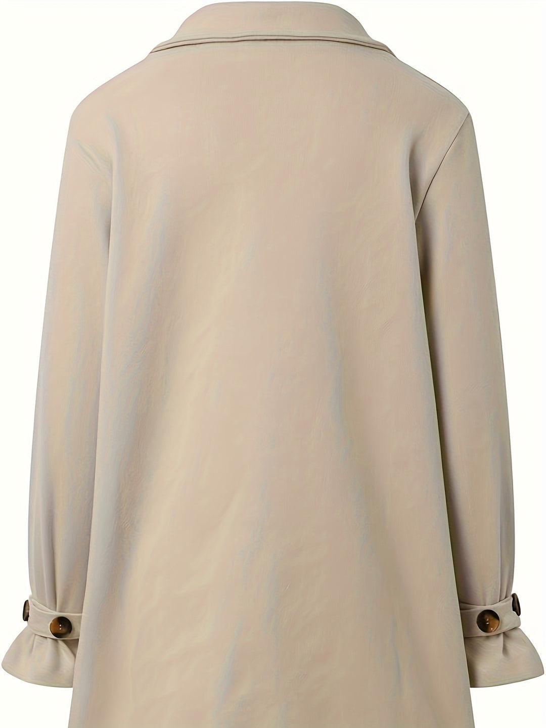 Dame elegant oversized-jakke med struktureret stof og dobbelt knaplukning Stilla