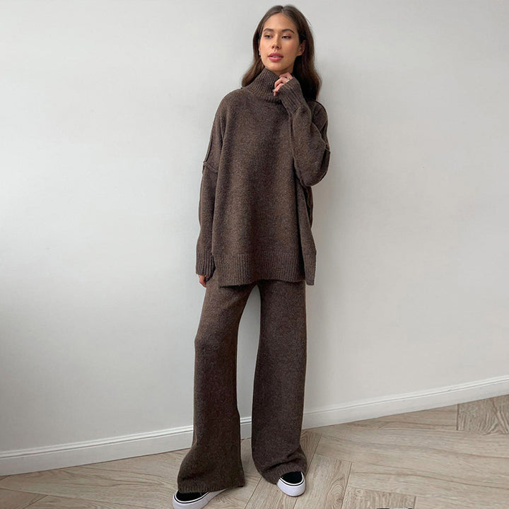 Dame Oversize Rullekravepullover Kjole Stilla