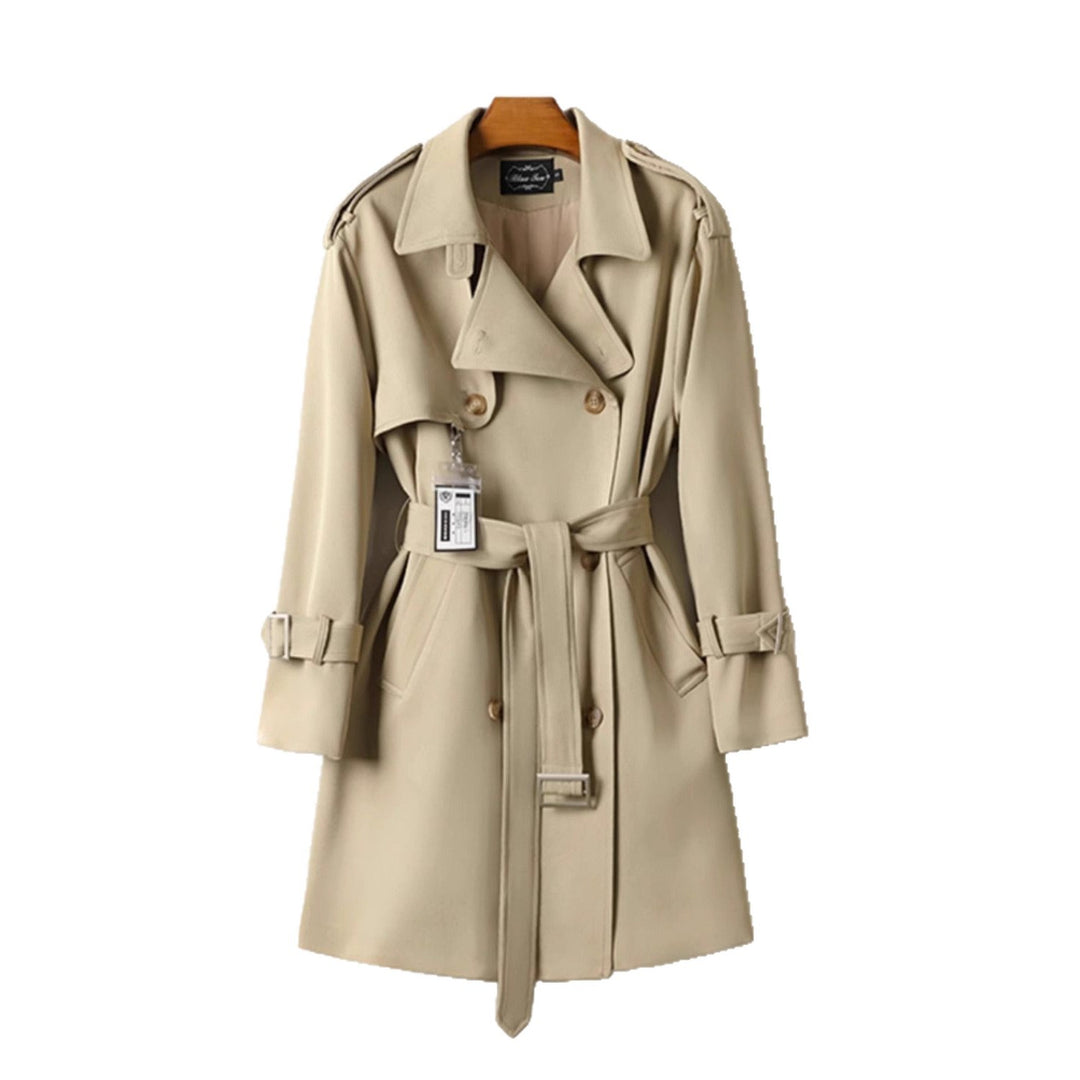 Dame Mode Trench Coat med Oversized Skæring Stilla