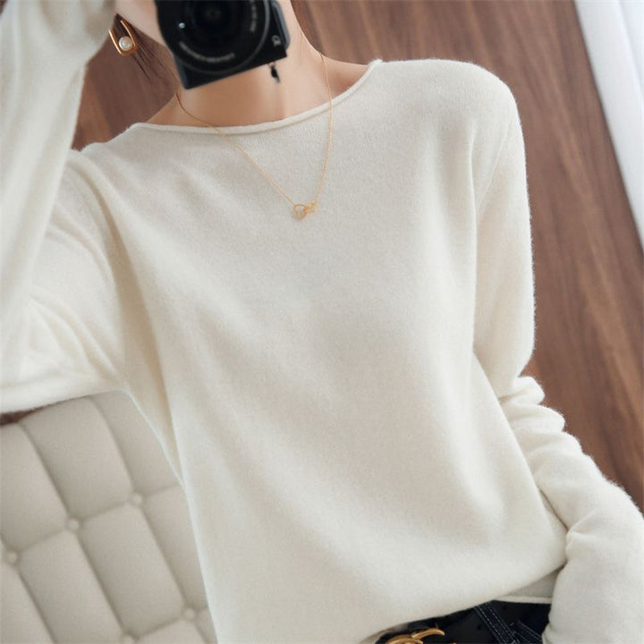 Kvinders bløde V-hals sweater Stilla