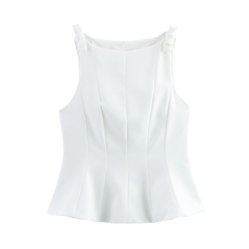 Femme Taljeret Peplum Tanktop Stilla