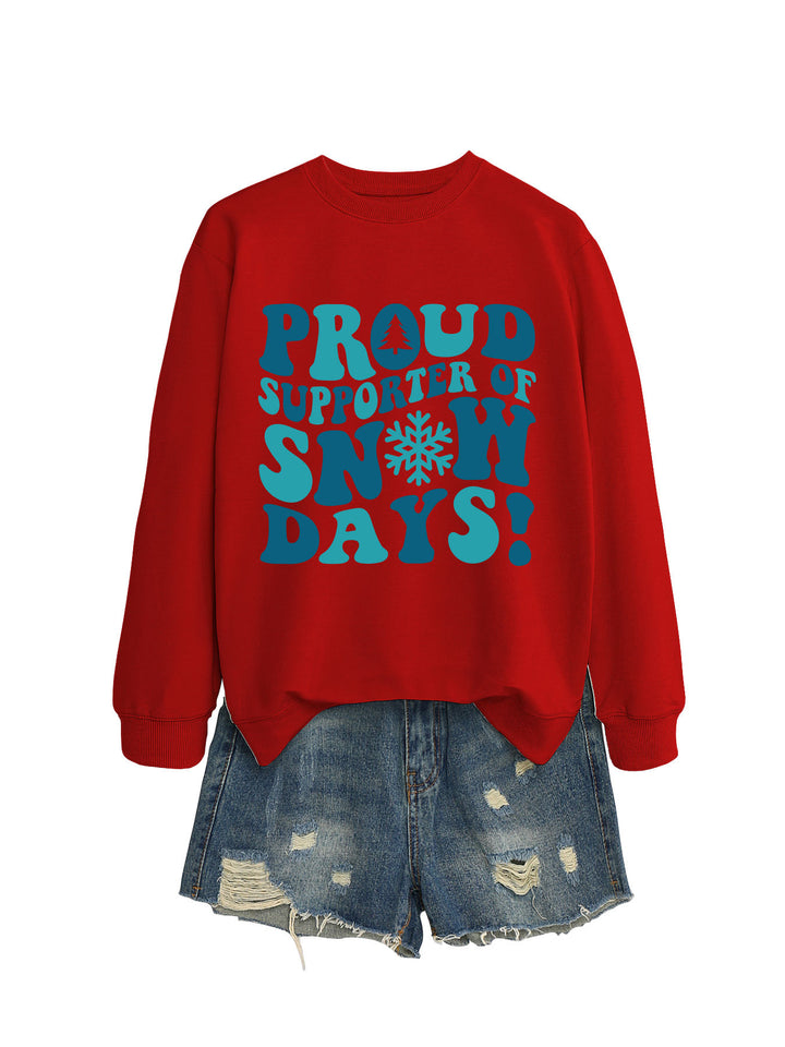Kvinders sweatshirt med kreativt print og afslappet snit Stilla