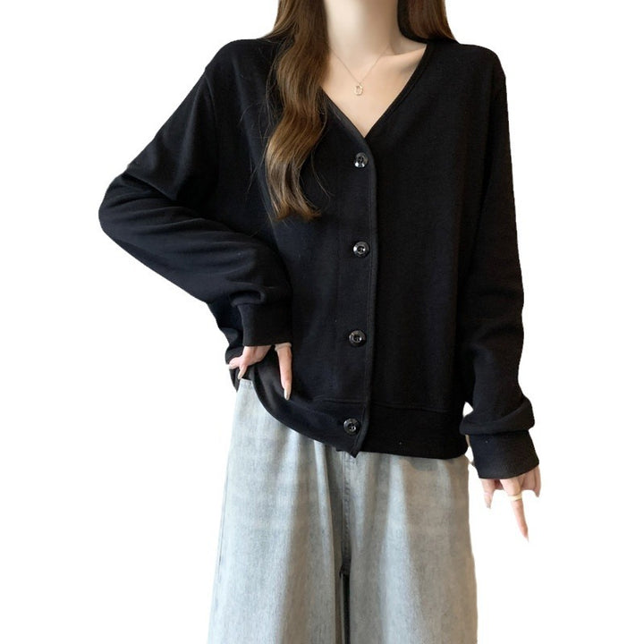 Femme Knaplukning Blød Strik Cardigan Stilla