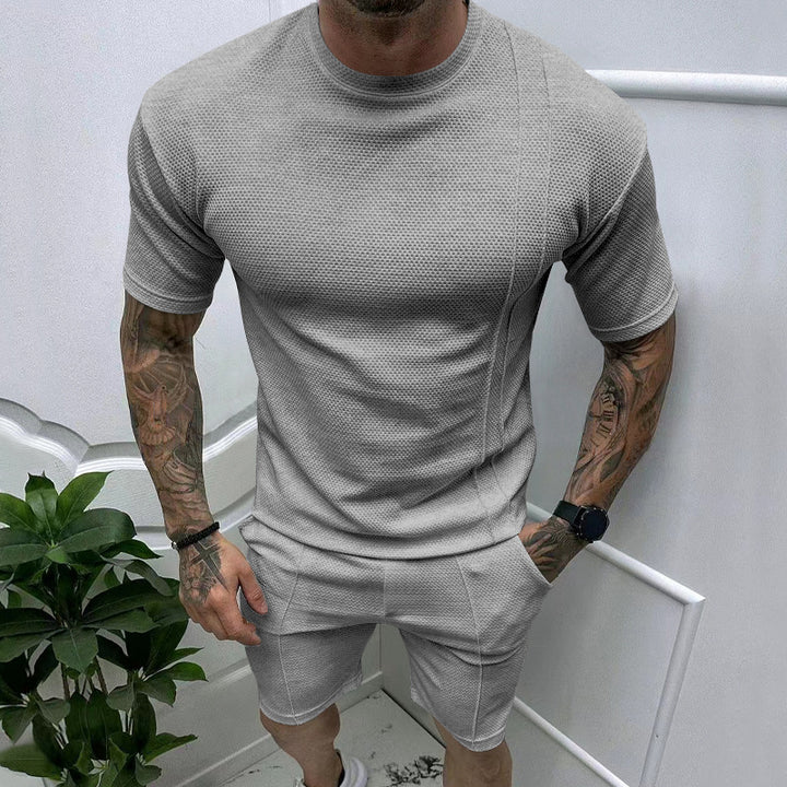 Herrer sporty to-delt sæt lavet af åndbart strukturstof Stilla