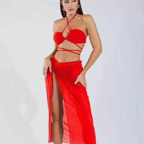 Dame wrap kjole i Boho-stil Stilla