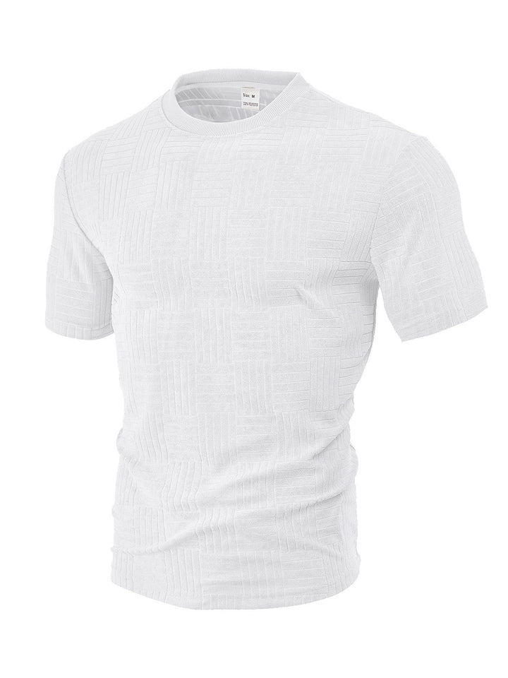 Herren struktureret T-shirt med åndbar teknologi Stilla