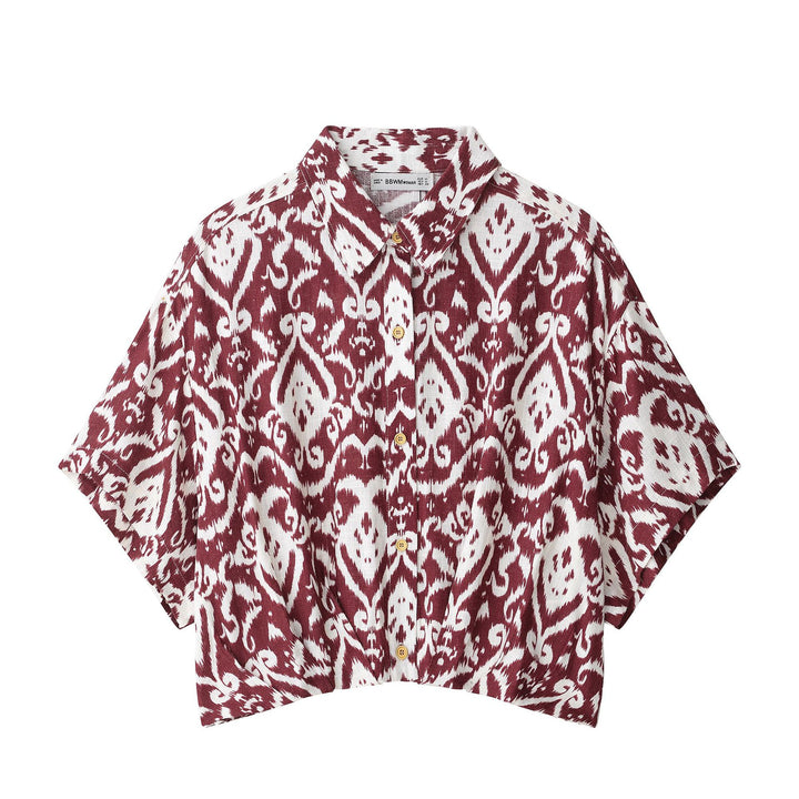 Femme Kortærmet Button-Up Skjorte Stilla