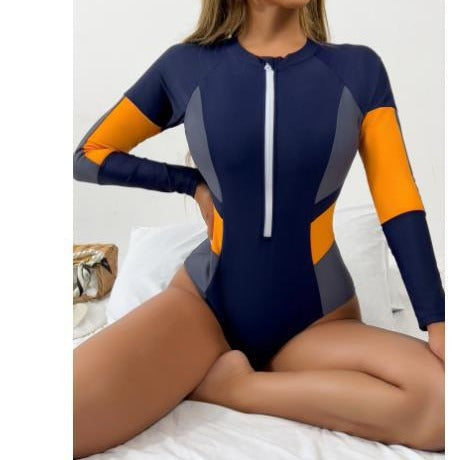 Dame Langærmet Zip-Up Surf Badedragt Stilla