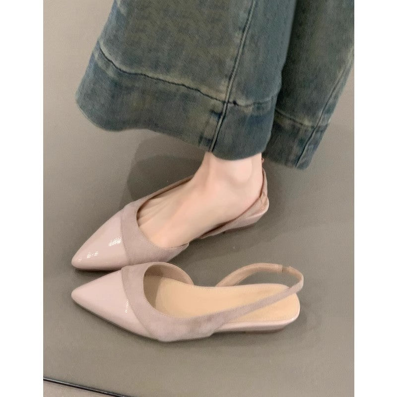 Dame Slingback Pumper med spids tå Stilla