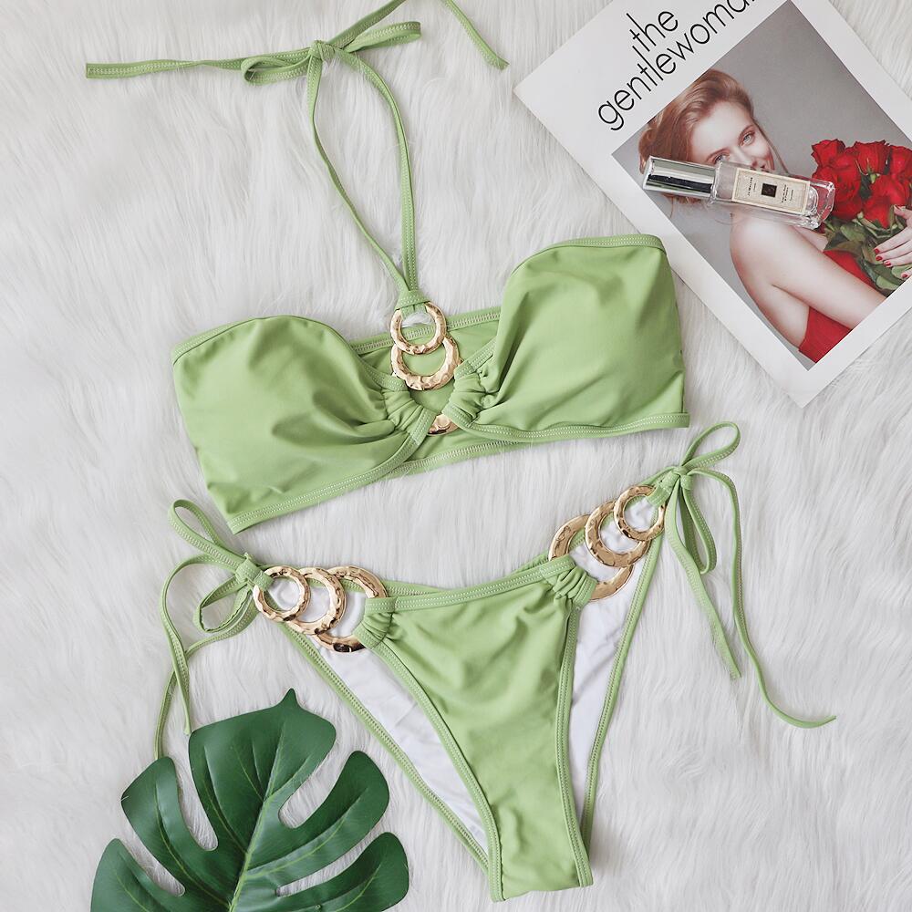 Kvinder Strappy To-delt Bikini sæt Stilla