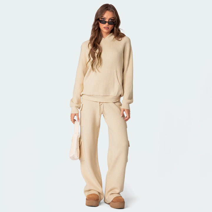Dame behagelig og stilfuld hoodie med lommer Stilla