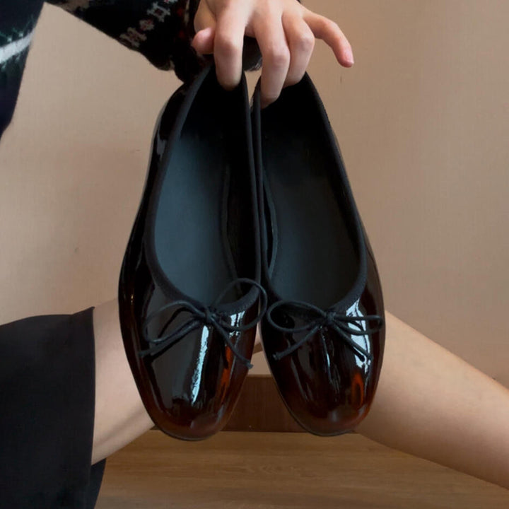 Dame Elegante Slipper Ballerina-flade med Sløjfedetalje Stilla