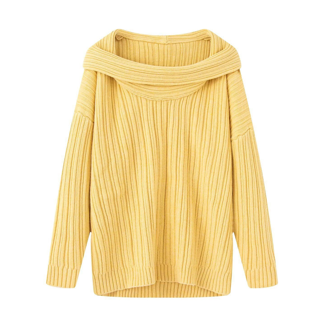 Kvinders chunky striktrøje med modevenlig turtle neck Stilla