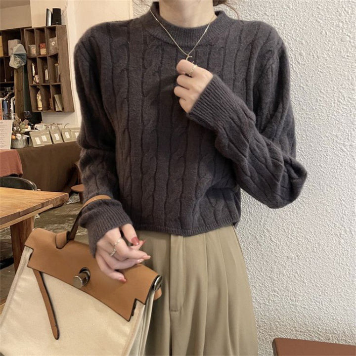 Femme Kabelstrik-Cardigan Sweater Stilla