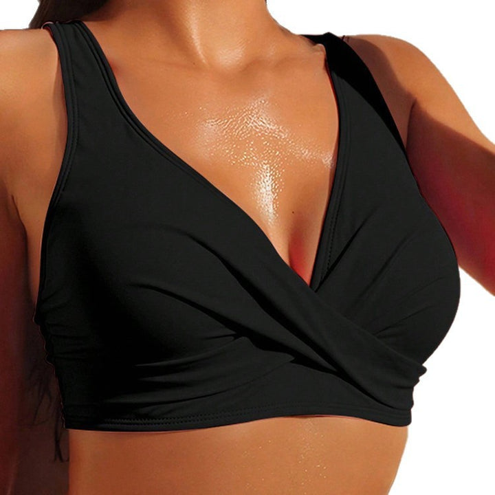 Dame Sport-Bikini-top med smart indpakningsdetalje Skovae
