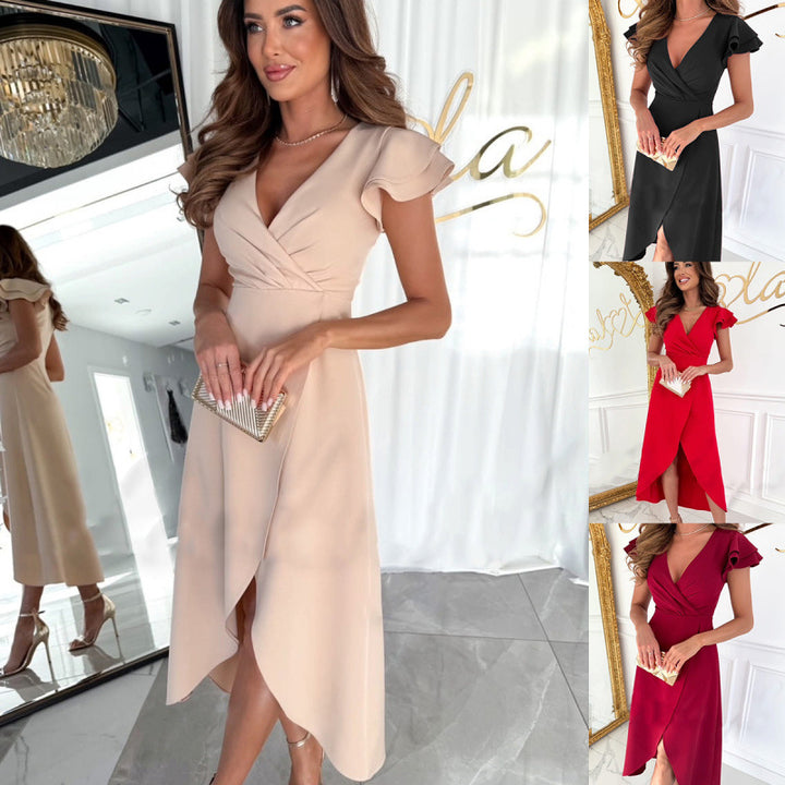 Dame Elegant Vridende Maxi Kjole Stilla