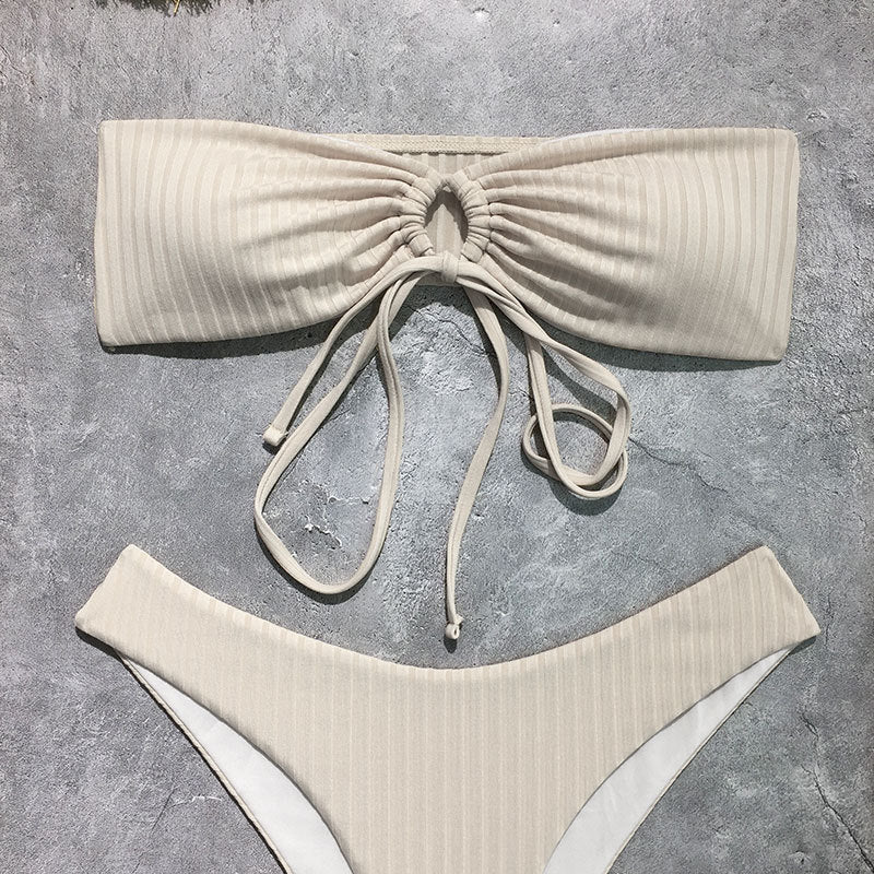 Dame Bandeau Bikini Sæt Skovae