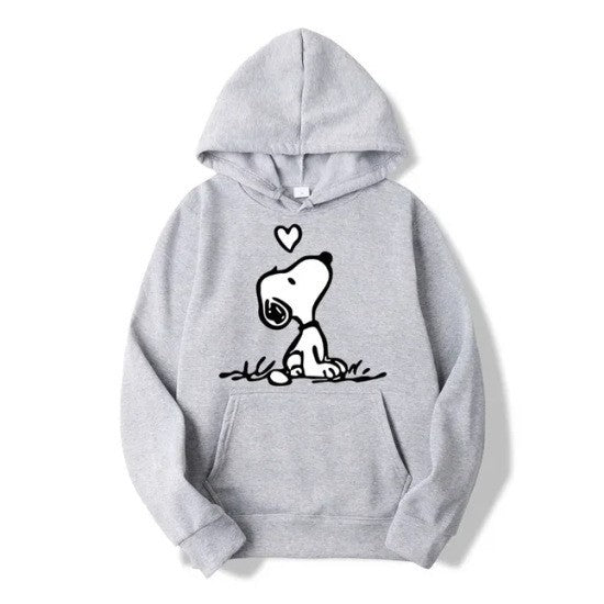 Kvinders hoodie med sød Snoopy motiv Skovae