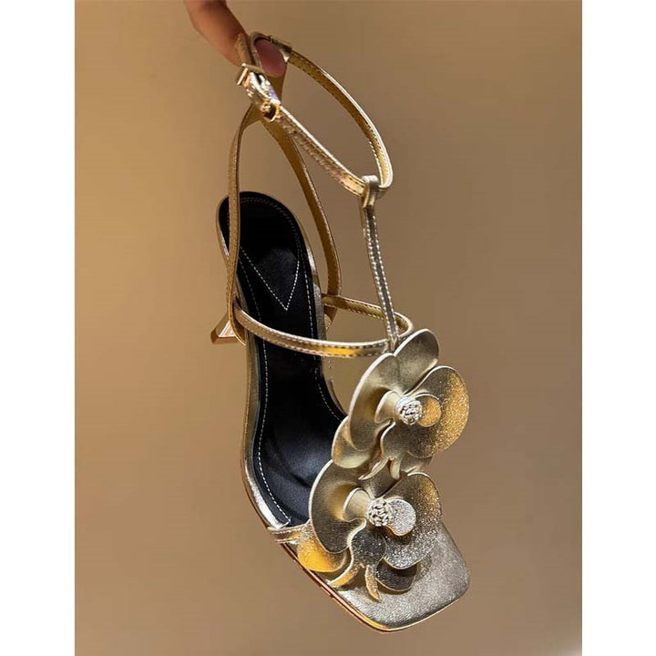 Femme Floral Pyntet Rem Sandaler Stilla