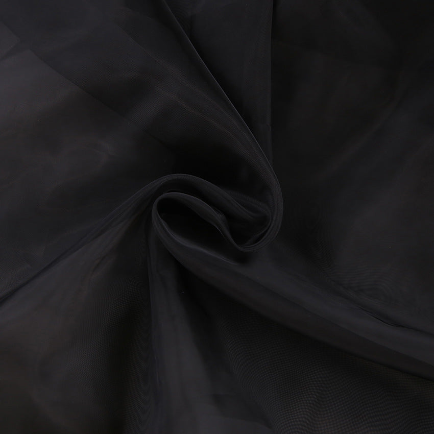 Dame gennemsigtig bluse med voluminøse ærmer og smart design Stilla