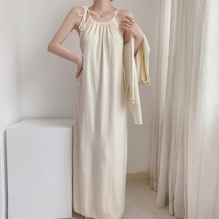 Femme Loose Fit Maxi Kjole med justerbare stropper Stilla